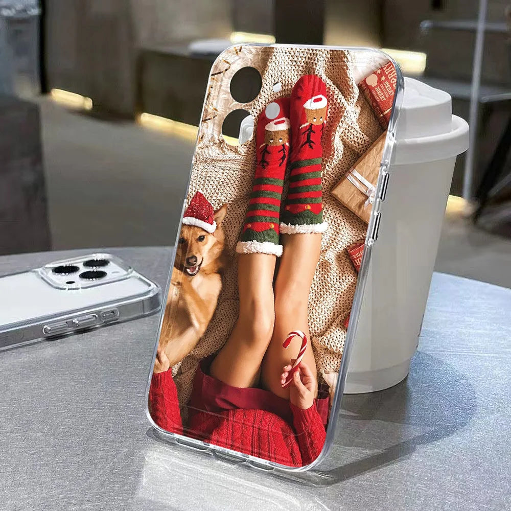 Weihnachts TPU Handyhülle für Samsung S25