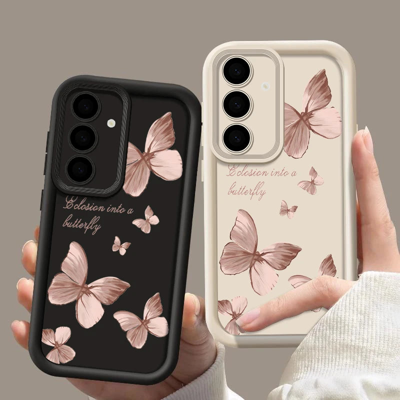 Samsung TPU Hülle Gold Schmetterling