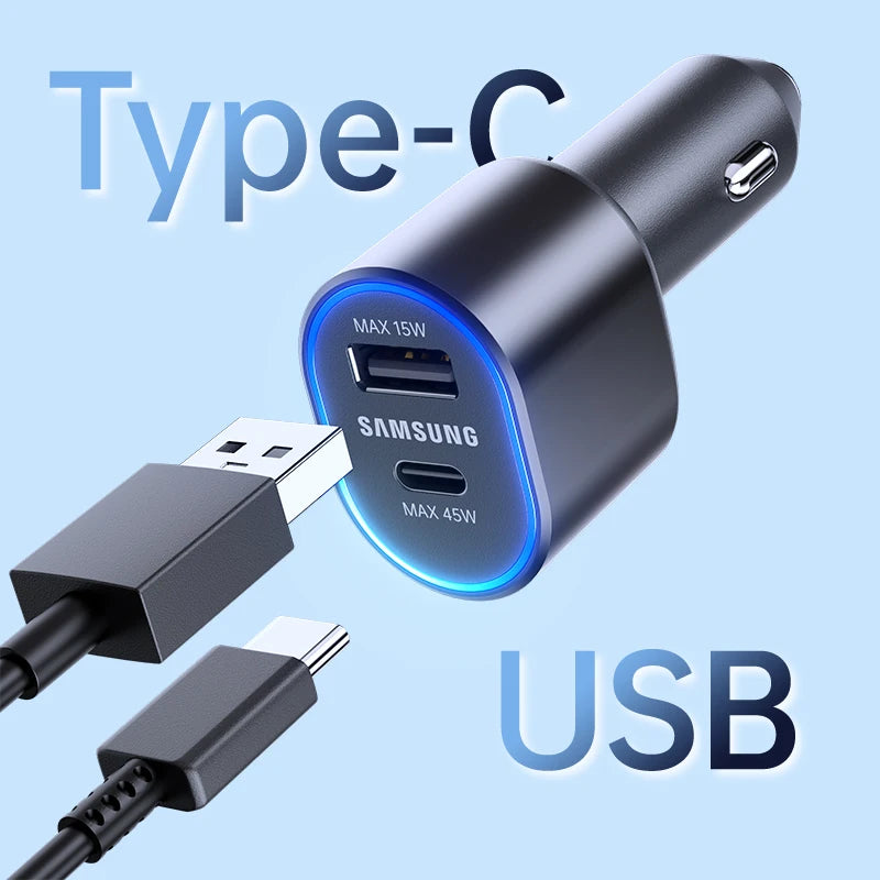 Original Samsung 45W Auto-Schnellladegerät