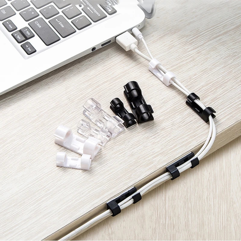 Selbstklebende Kabelclips USB 6 Stück Organizer
