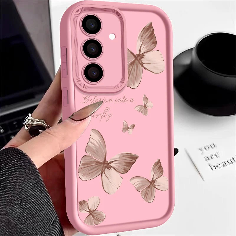 Samsung TPU Hülle Gold Schmetterling