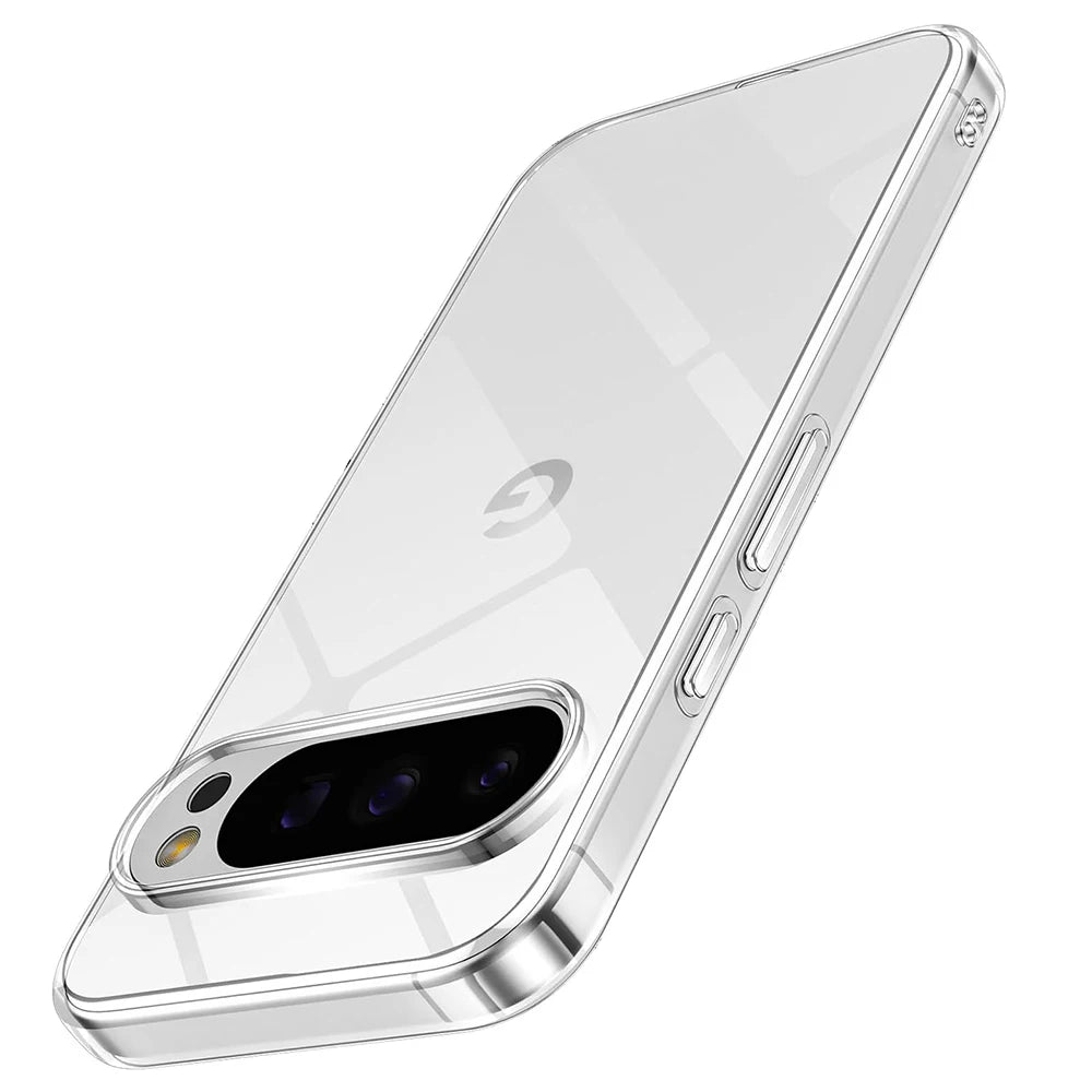 Ultradünne, stoßfeste Silikon-Soft-Hülle für Google Pixel 9A 9, ProXL 8, 8A, 7, 7A, 6, 6A Pro XL 5, transparente Rückseite, klare Schale