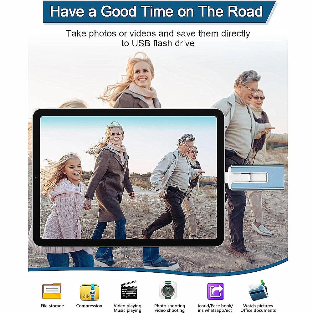 USB 3.0 Flash-Laufwerk 4-in-1 für iPhone/iPad 512GB