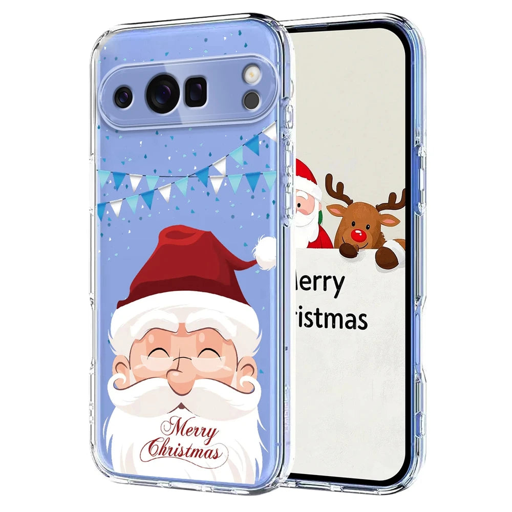 Transparent Christmas phone case for Google Pixel