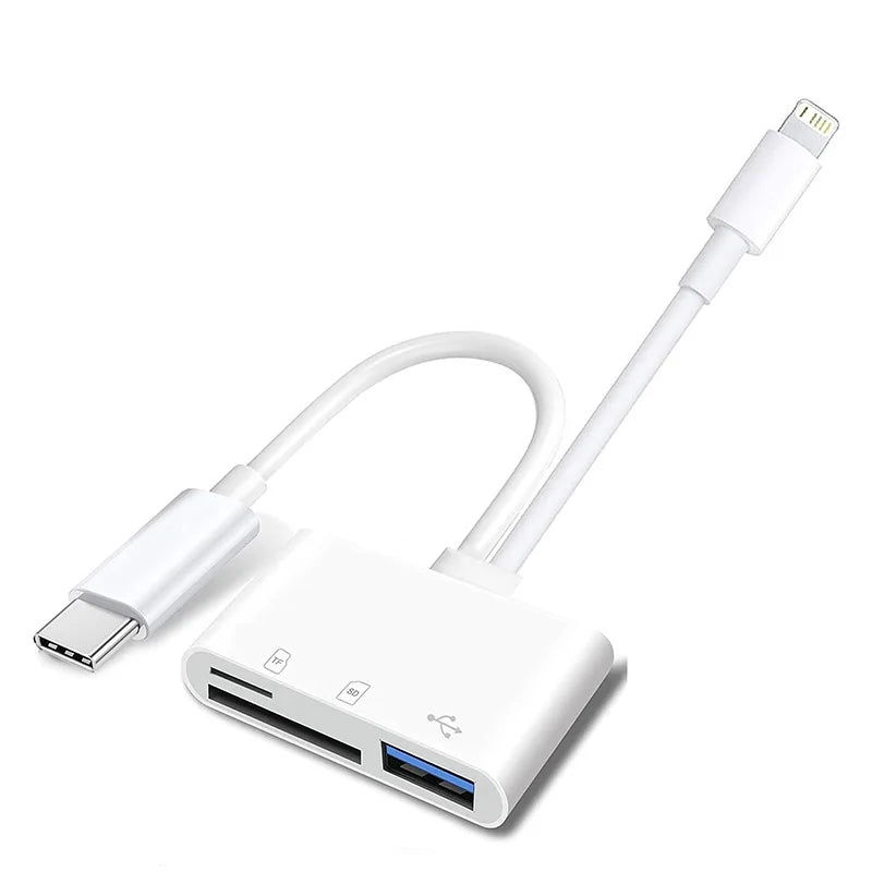 3-in-1 USB Typ C Kartenleser für TF SD CF Karten
