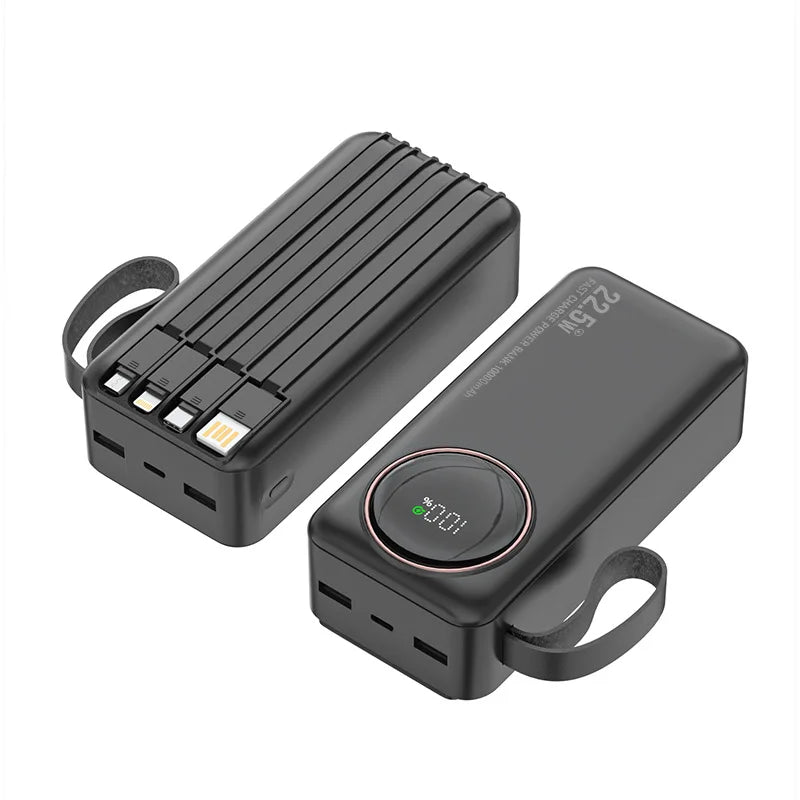 Powerbank 30000mAh mit Kabel & Schnellladeanzeige