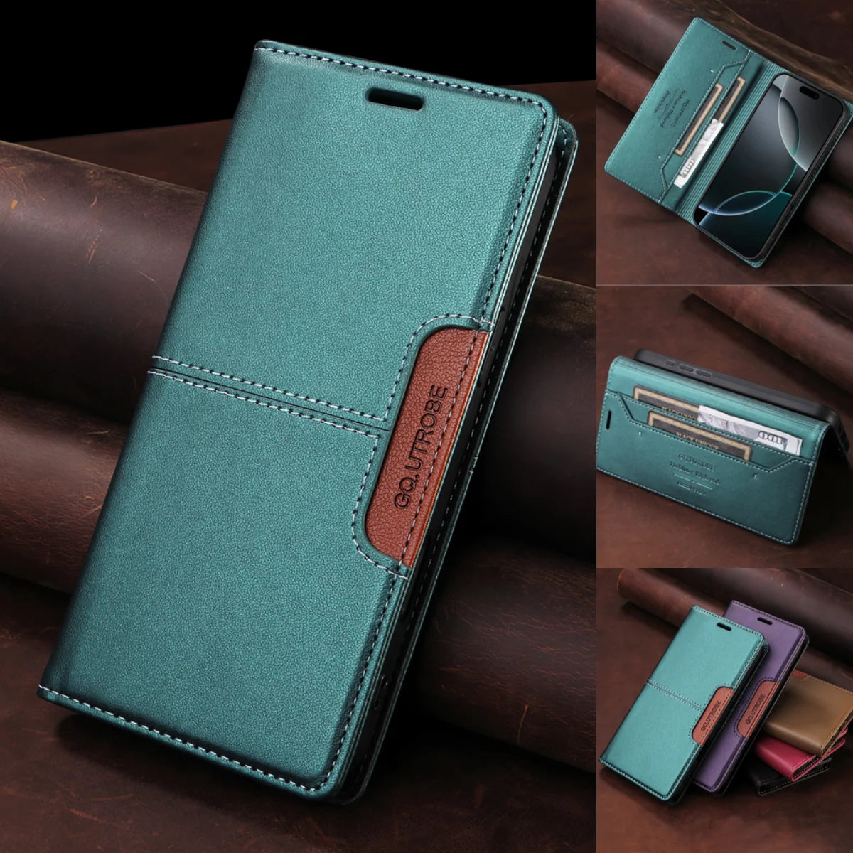 Flip Ledertasche für Samsung Galaxy A-Serie